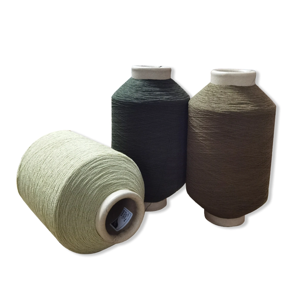 Couleur1207575 spandex polyester double LC couverts Fils Fils Dcy