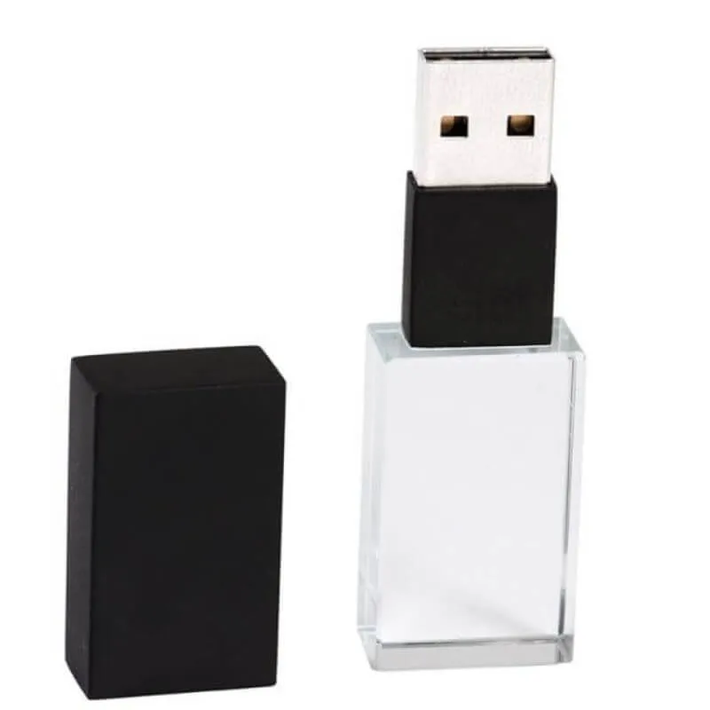 Crystal USB Stick Storage 8GB~128GB, USB Flash Drives mejor para regalos de boda