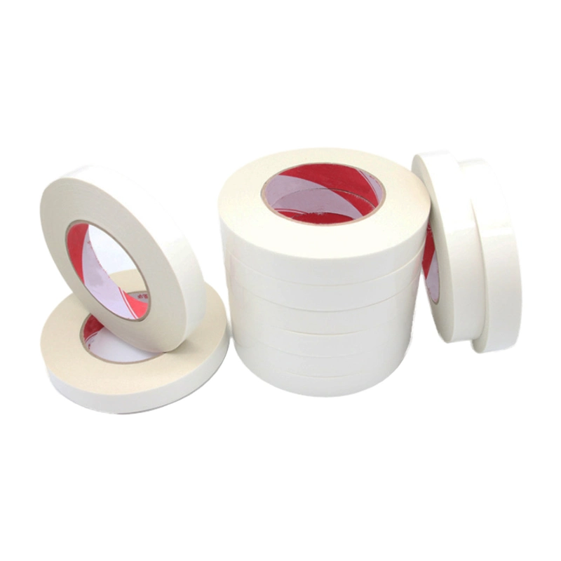 Hot Melt 80u Adhesive White Adhesion Double Sided Tissue Adhesive Tape