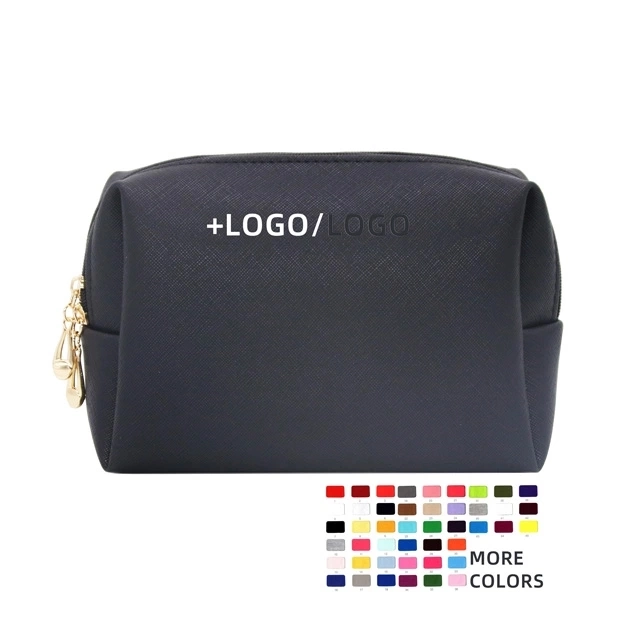 Custom Logo Wholesale Black Promotional Fashion Travel Toiletry Cosmetic Bags