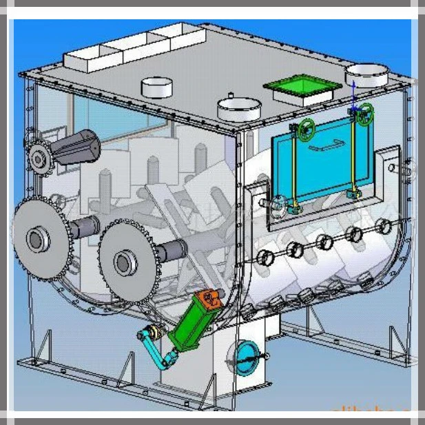 El eje de doble paleta Industrial Tipo de máquina de mezcla de polvo seco