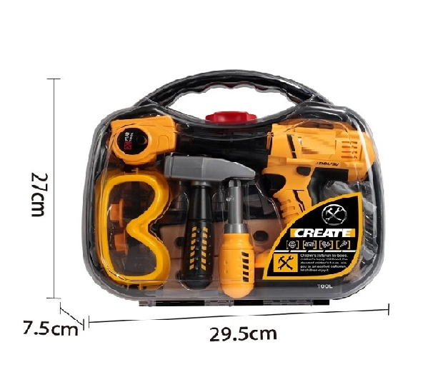 مجموعة أدوات إلكترونية مع ضوء مع حقيبة للأطفال التظاهر
