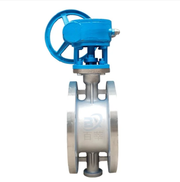 2520 Stainless Steel Double Flange Hard Sealing Butterfly Valve, Electric Pneumatic Manual High-Temperature Butterfly Valve D343W DN150