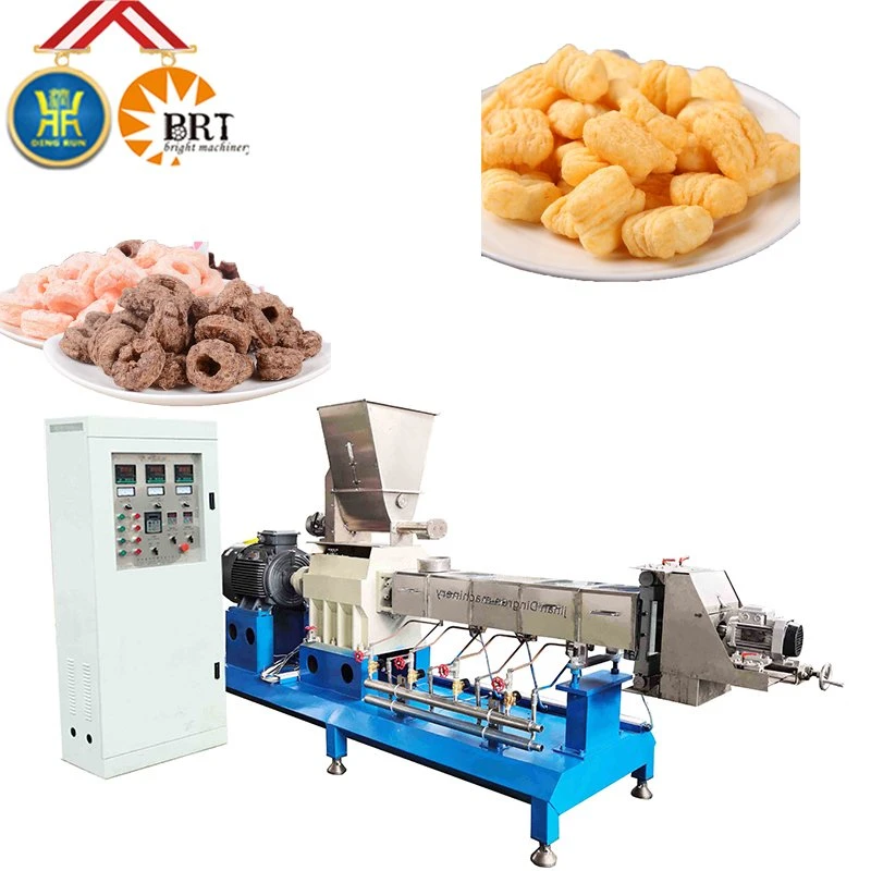 Cereal Bar Ball Snacks Production Equipment Line Machine Factory Puff Stick Twin Screw Extruder