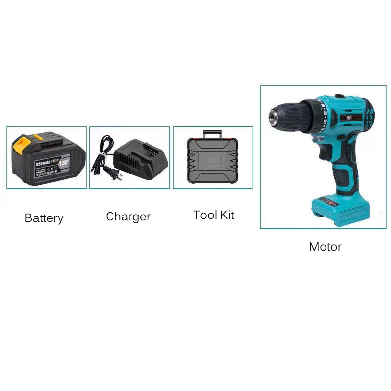 OEM 21V 18V Mini SDS Hammer Schlagaussteller elektrische Schraube Schraubendreher-Akku-Bohrmaschine mit Akku-Set Combo-Werkzeug