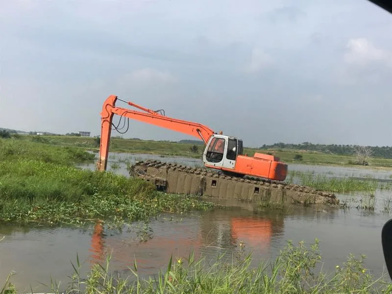 Keda Multifunctional Swamp Bucket Dredger Amphi Multipurpose Backhoe Excavator