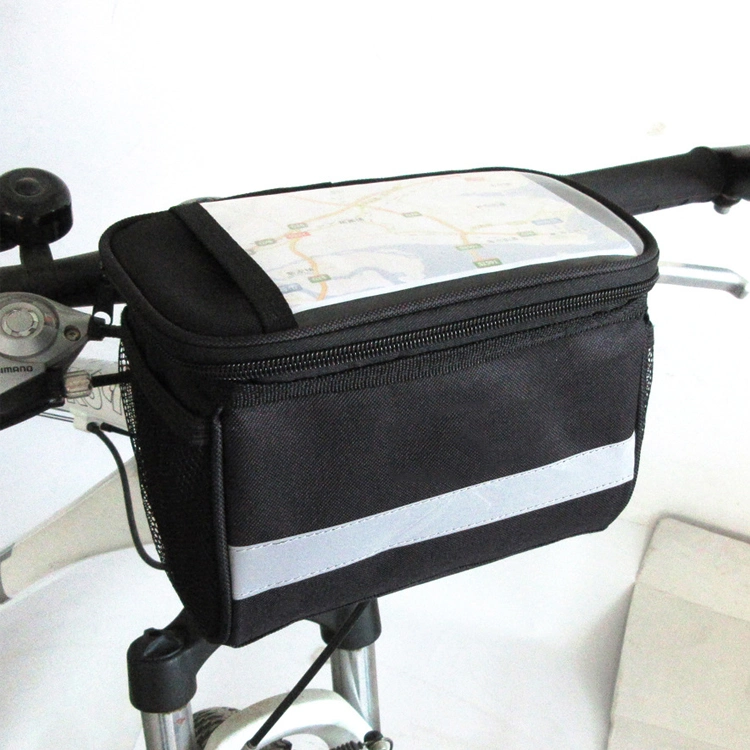 Bike impermeable Bolsa Frente Amplio espacio material de poliéster 600D