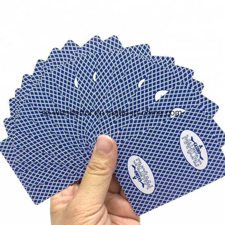 100% Plástico de PVC resistente al agua jugando cartas de póquer cartas sobre la venta