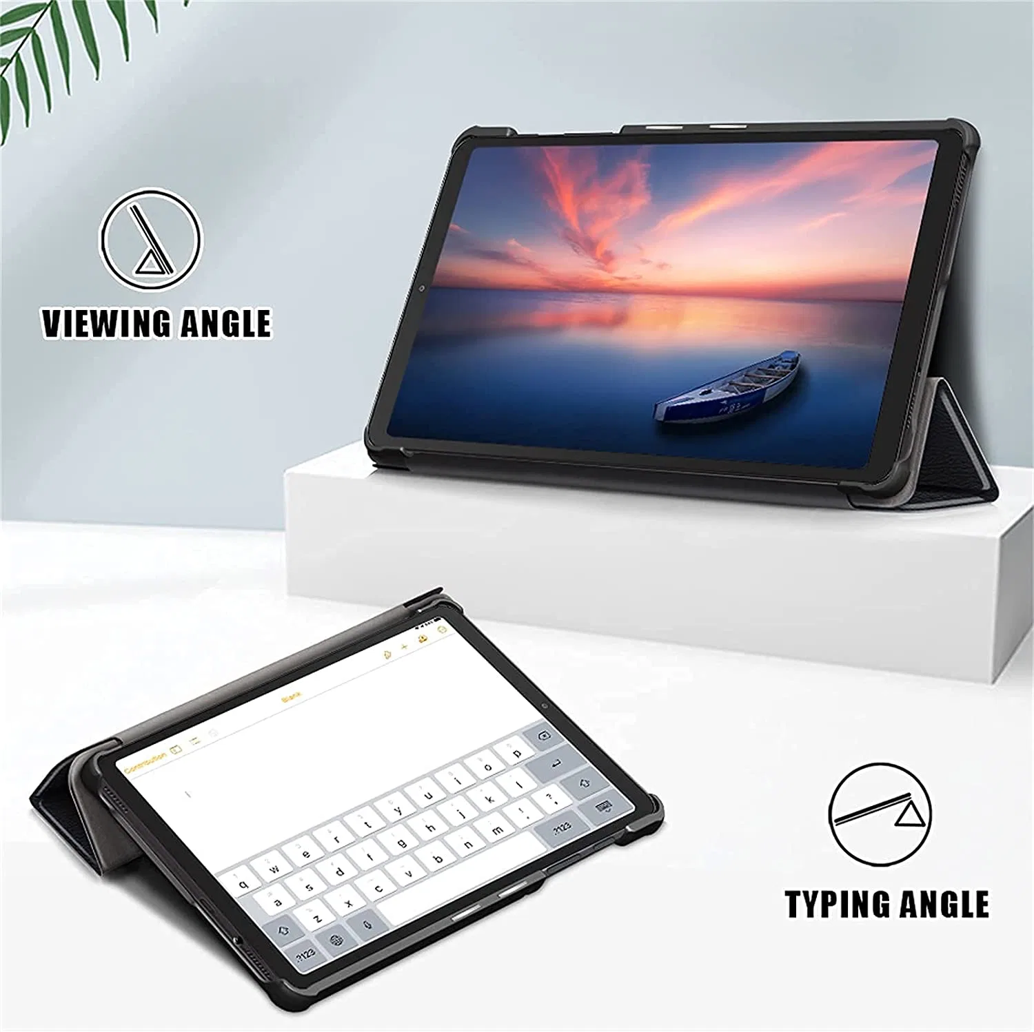 Housse Folio en cuir ultra fin pour Samsung Galaxy Étui pour tablette Tab A7 Lite 8.7 pouces T220/T225/T227