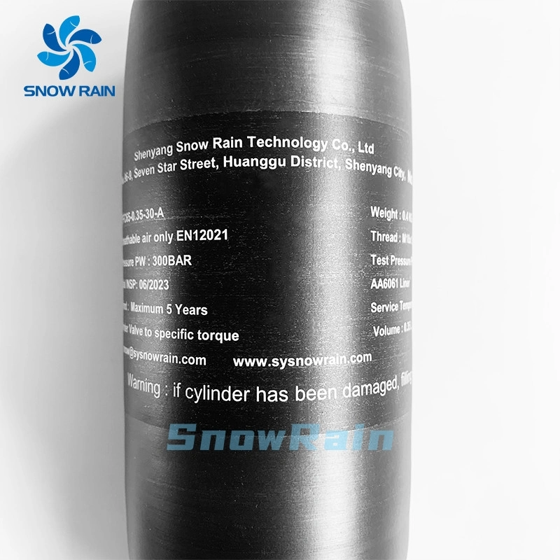 Manufacturer Direct Sale Aluminum Liner Fiber Carbon Pcp Air Gas Tank