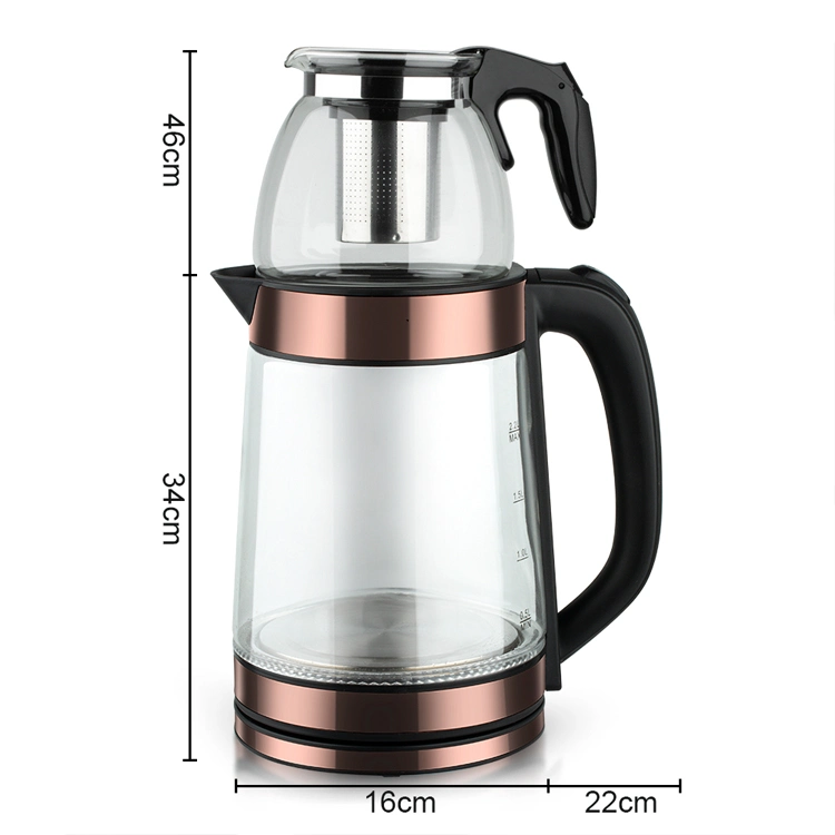 Glass Electric Kettle Home Appliance Stainless Steel Color Bottom Glass Kettle Smart Glass Kettle Household Appliance