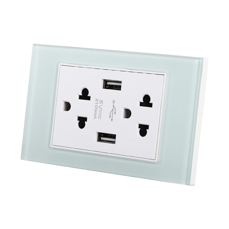 South American USB Wall Socket Outlet