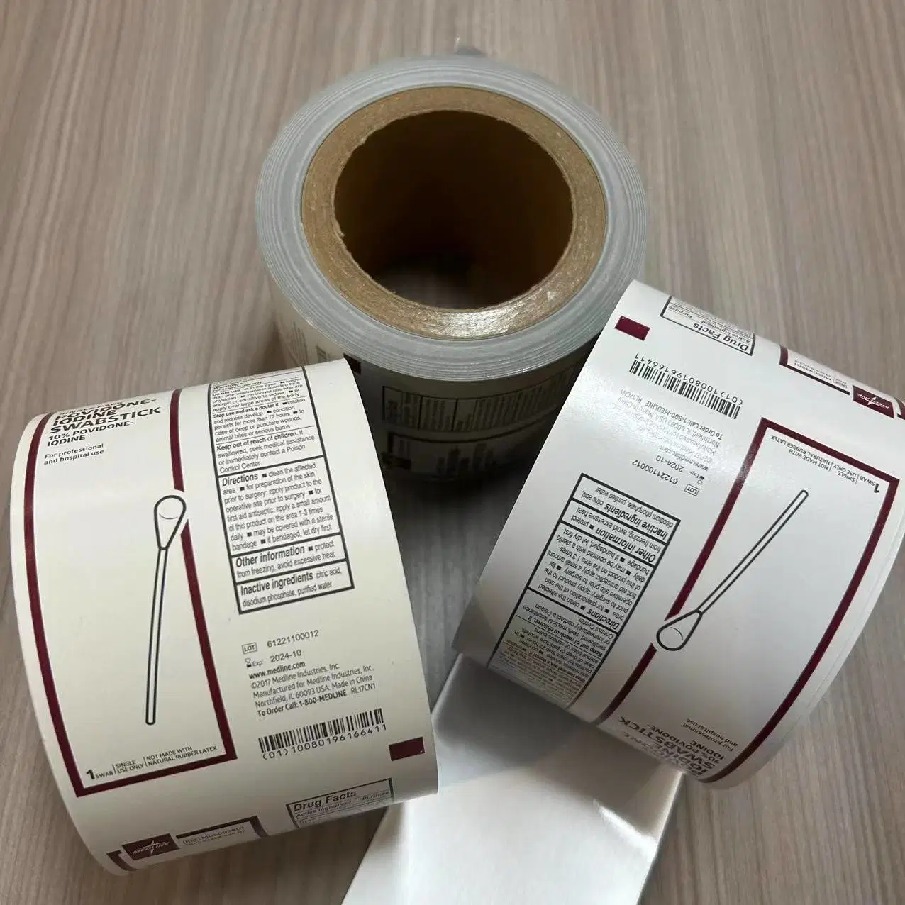 Pharmaceutical/Medical Aluminum Foil Wrapping Paper for Iodine Wipes Packaging