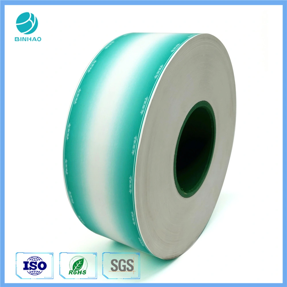 Blue Green Line White Tipping Paper for Cigarette Rolling