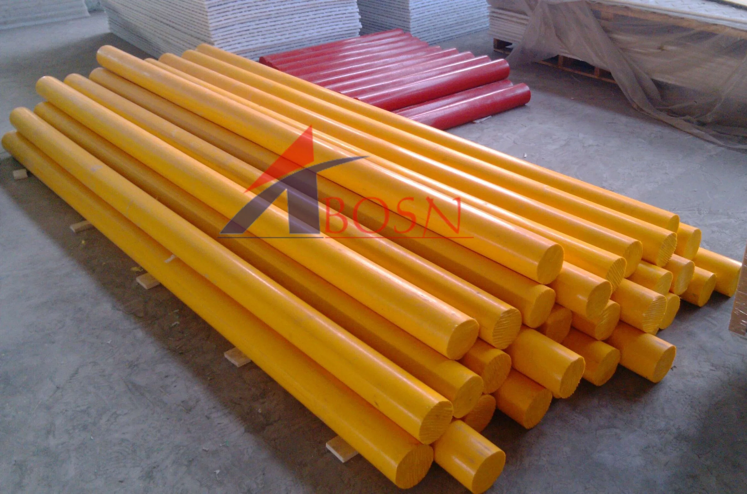 Low Friction Coefficient UHMWPE Polyethylene Plastic Solid Rods, Tubes, Bars, Pipes