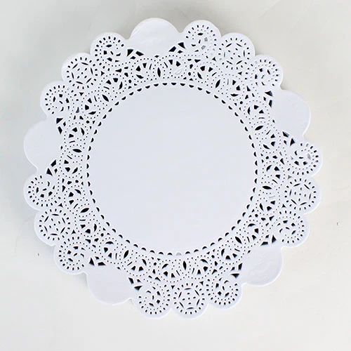 Libro Blanco de Doilies Rectangular desechables de papel de torta de Doilies 2021