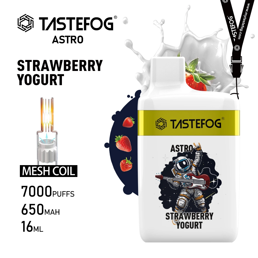 Tastefog Vape Disposable Pod Kit Astro 7000 Puffs Mesh Coil E Cigarette