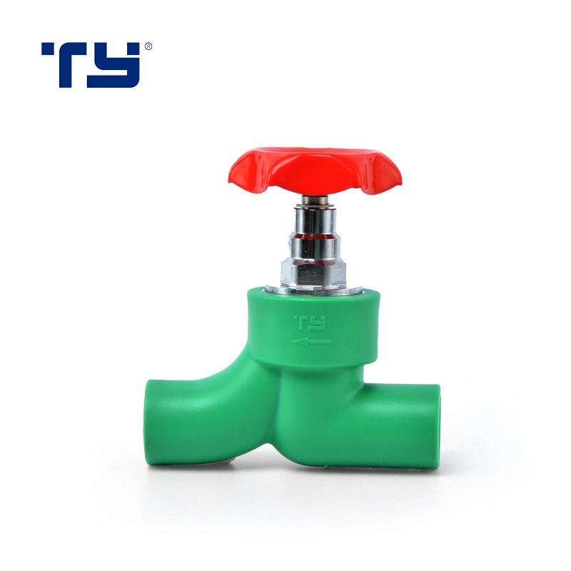 PPR Customize Plastic Water Y Stop Angle Balance Valve