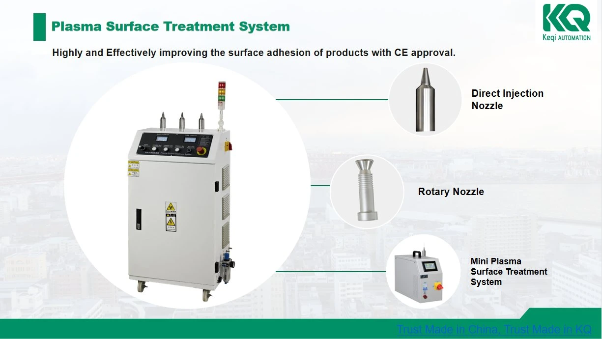 Eine Pistole &amp; Drehdüse Keqi Brand Plasma Oberflächenbehandlung System