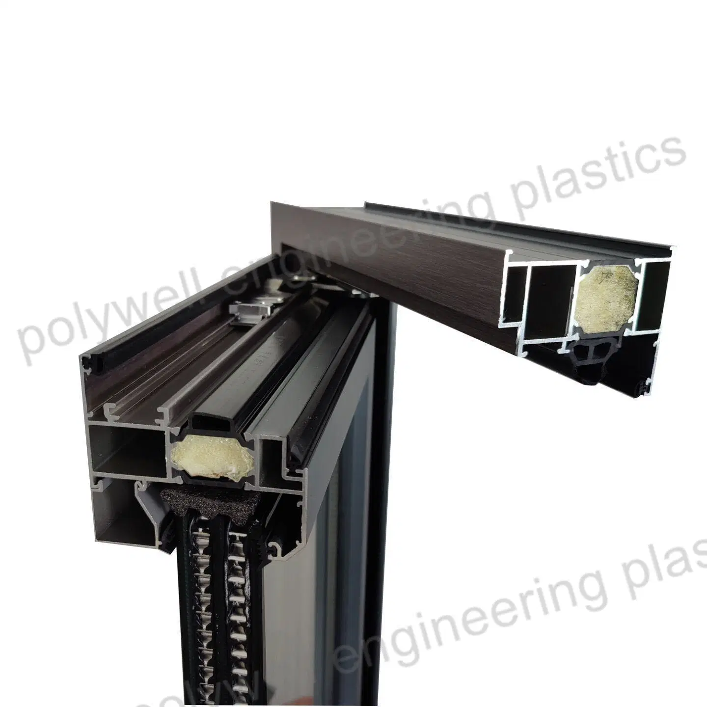 Three-Layer Tempered Glass Thermal Broken Bridge Heat Insulation Bridge Aluminum PVC Window Anti-Theft System Windows