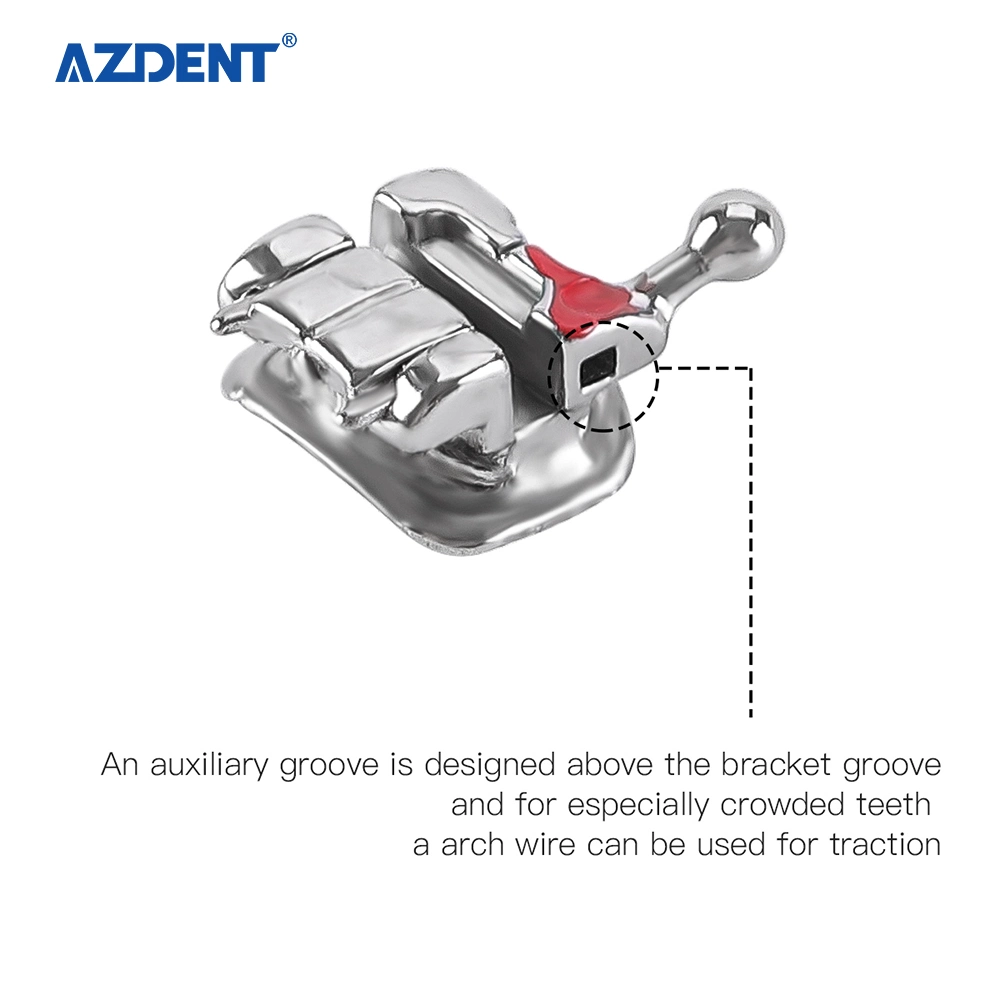 Azdent de alta calidad ortodoncia autoligante MBT Brackets dentales 28PS/Caja