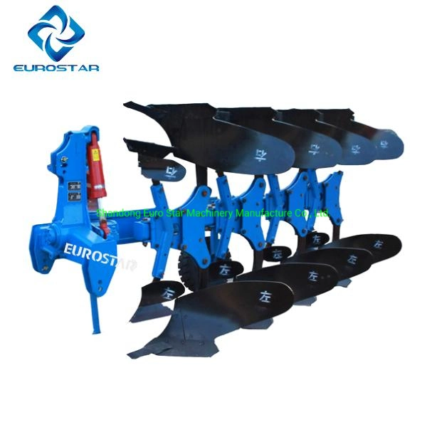 Working Width 1.2m 1lf-430 Hydraulic Flip Plow for 70-90HP Tractor Disc Plough Heavy Duty Paddy Grill Agricultural Machinery Filed Farm Rotary Plow