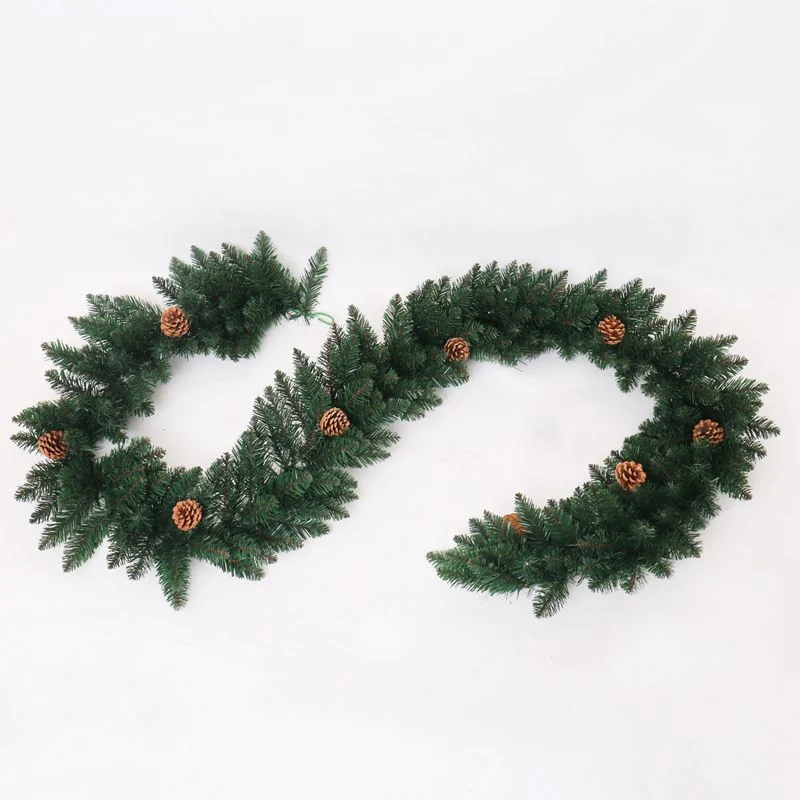 270cm Cheap Green PVC Garland Christmas Decorations