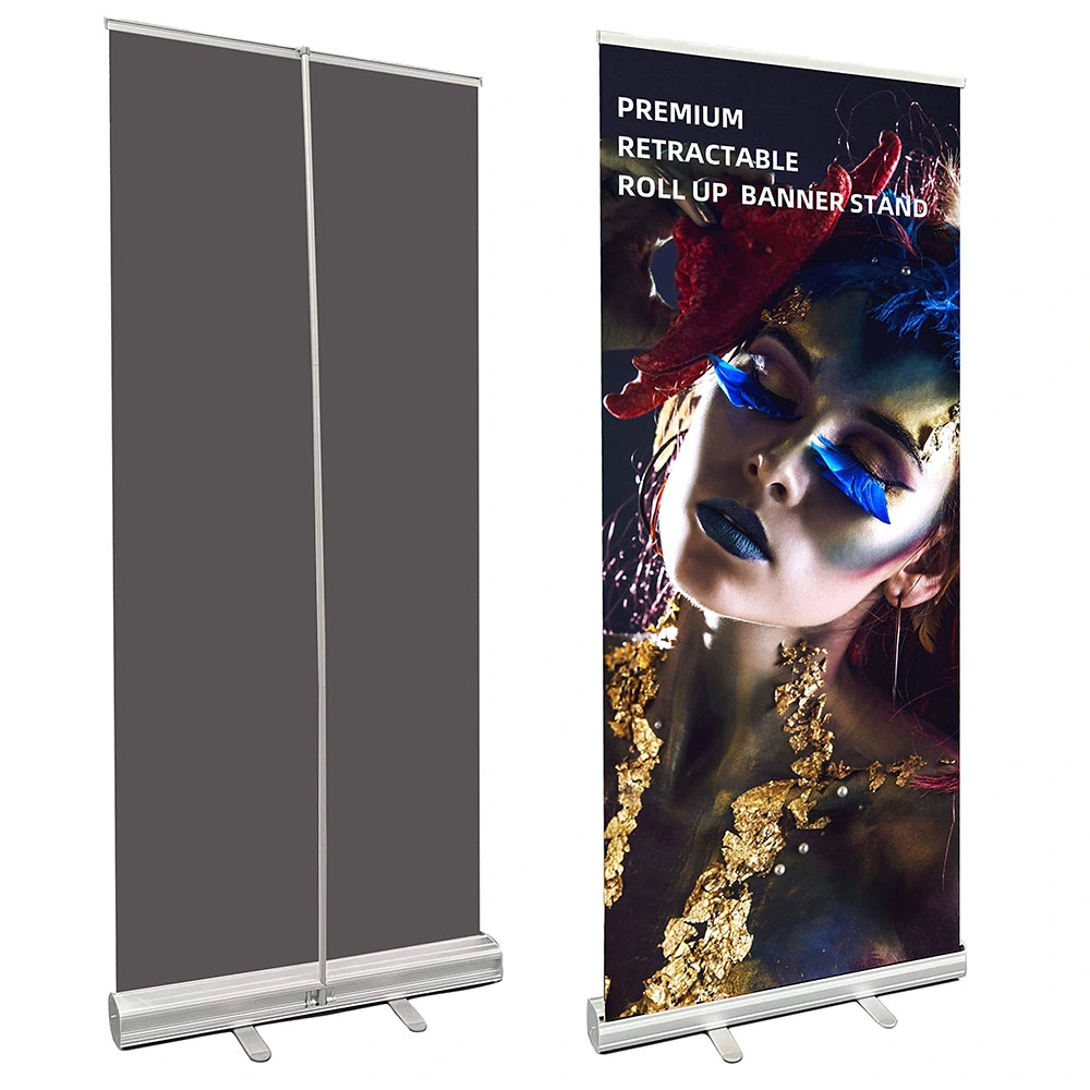 De tamaño estándar de 80*200cm Soporte de aluminio de Banner Roll up