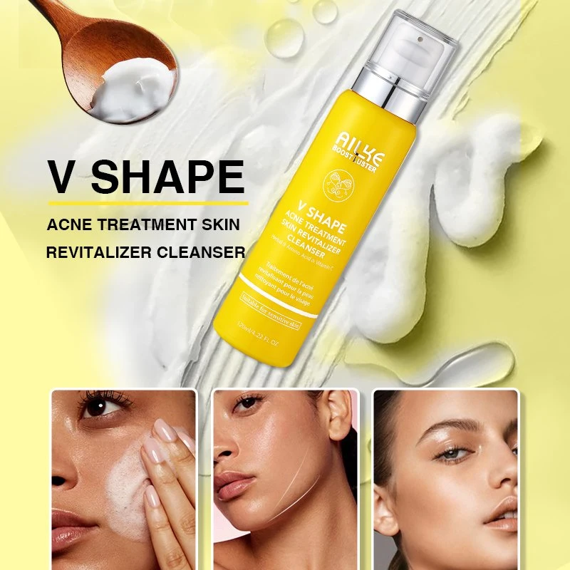 Ailke Beauty Products Bio Vitamin C Gesichtsreiniger Amino Acid Anti-Akne Gesichtswäsche für empfindliche Haut