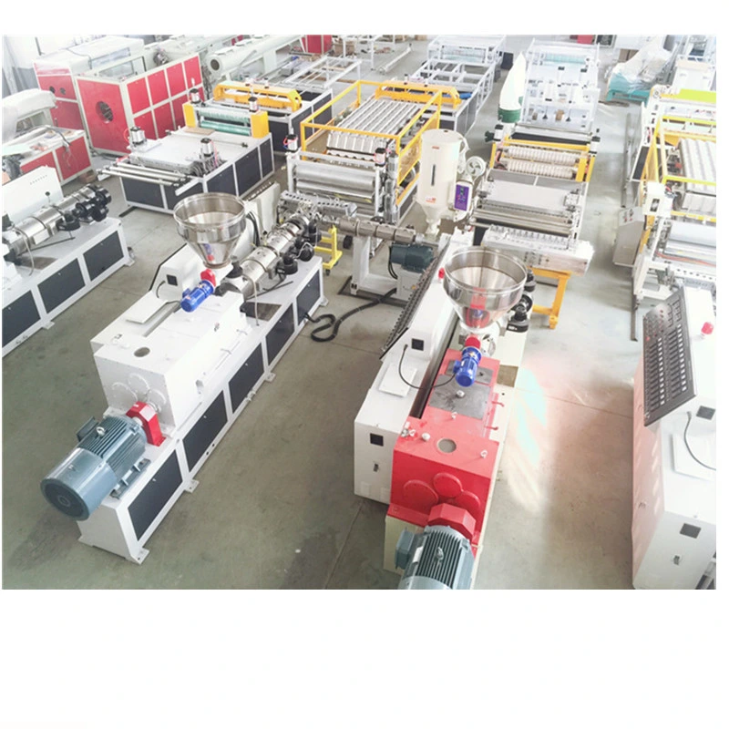 Plastic PVC Roof Tile Cutting Machine Tile Making Machinery Plastic Extruders Machine