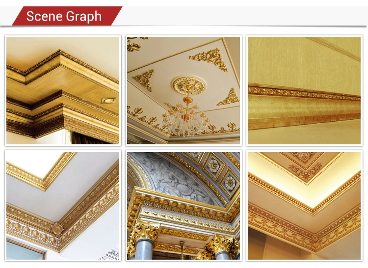 Banruo Artistic Polystyrene Curtain Line Wall Ceiling Moulding