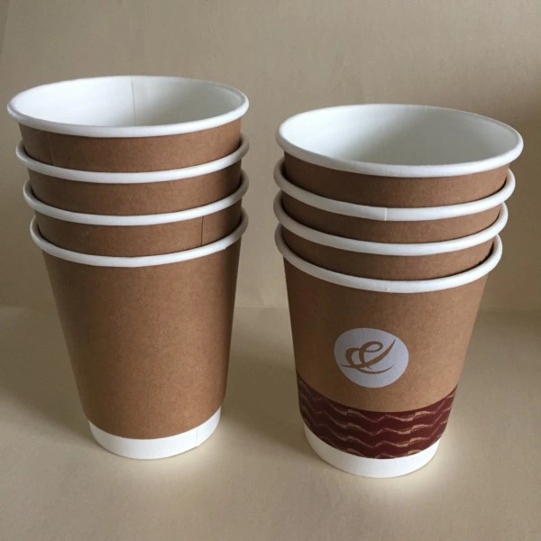 Disposable 8/12/16 Oz Beverage Coffee Cups Single Wall Paper Cups with Lid