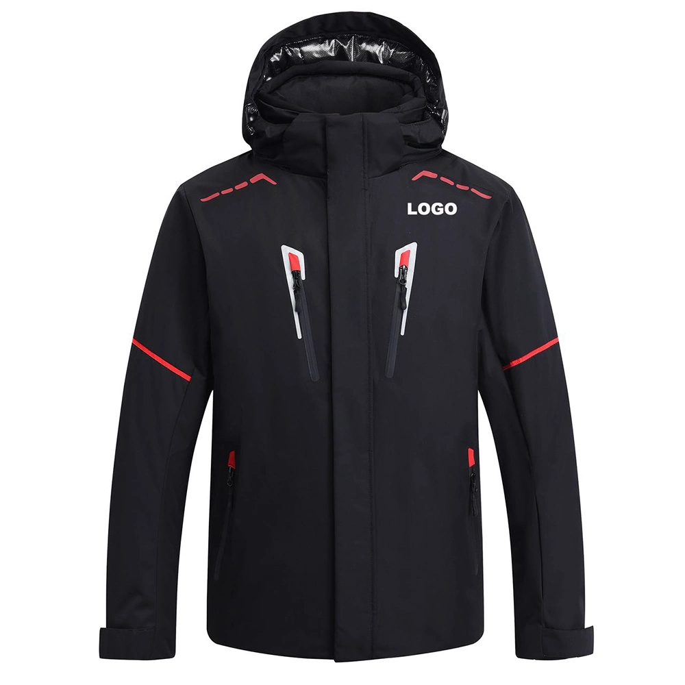 Veste de ski coupe-vent imperméable respirante pour hommes, idéale pour le snowboard et les sports de plein air.