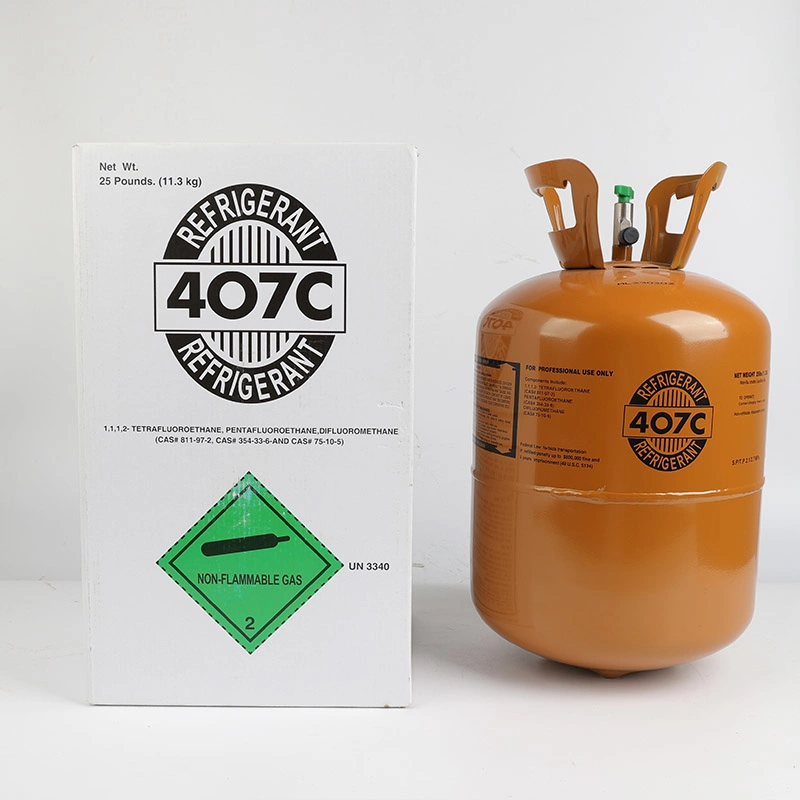 99.80% Purity 11.3kg Neutral Packing Hfc Refrigerant Gas R407c in Air Conditioning