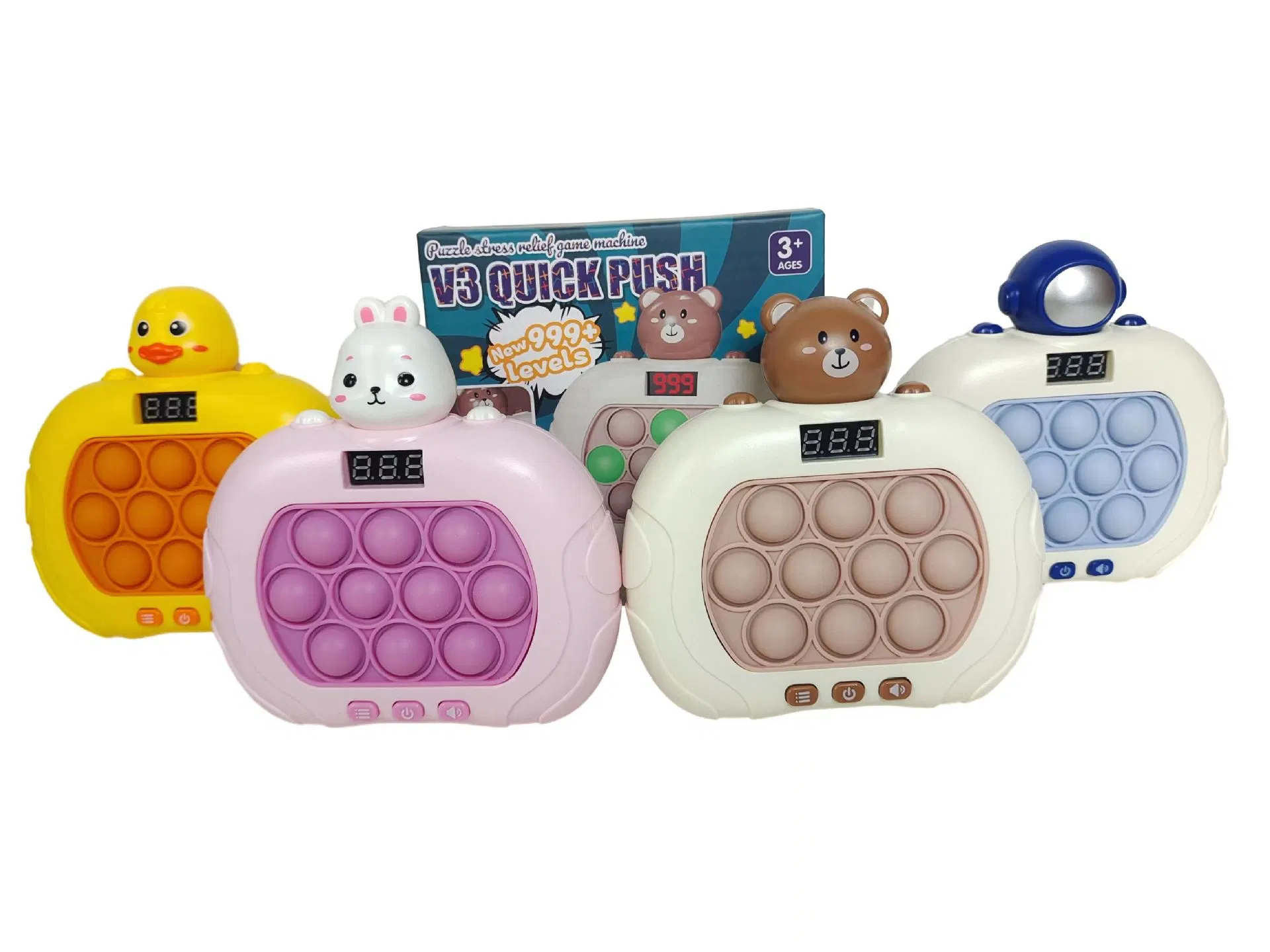 New Design Novelty Fidget Silicone Fidget Toys Pack Push Bubble Kids Sensory Stress Quick Push Bubble Game
