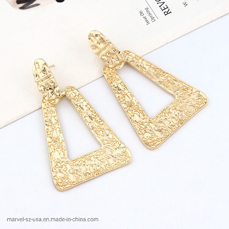 Women Vintage Big Geometric Hanging Earring Fashion Imitation Jewelry