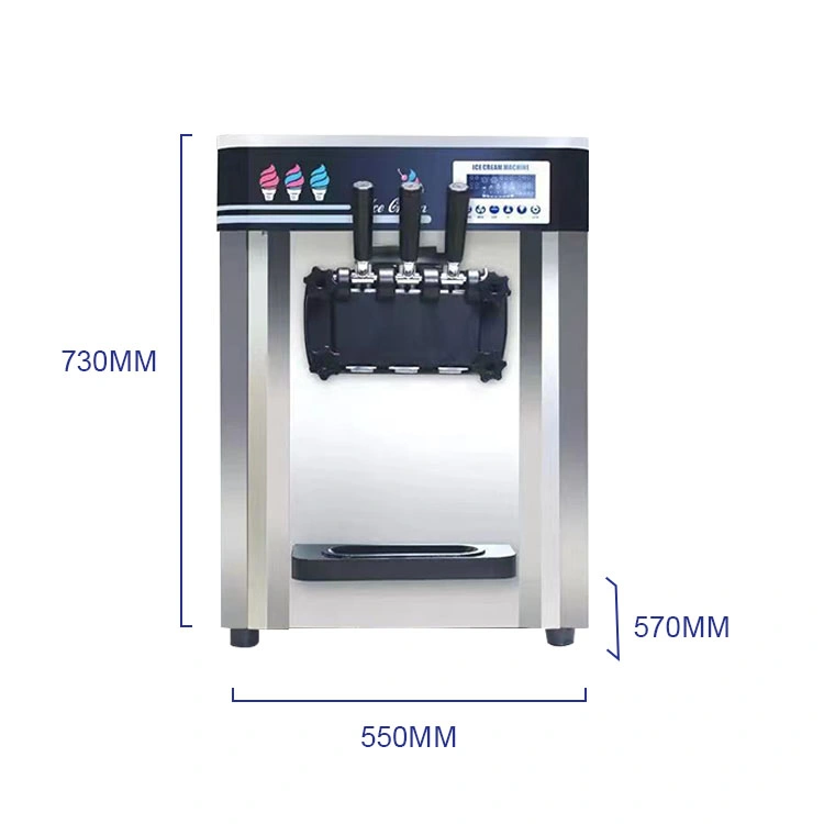 Lebensmittel Commercial Italian Tabletop Edelstahl Self Service Frozen Joghurt Herstellung Von Soft Serve Eiscreme Maschine