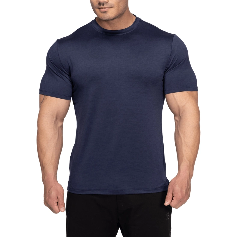 Оптовая торговля пустым мышцы T рубашки Dri установите мужские футболки при работающем двигателе