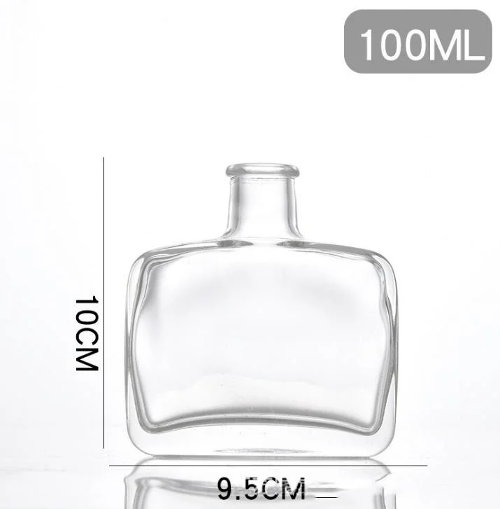 100ml Diffuseur d'Aromathérapie bouteille en verre avec des bâtons pour décoration maison