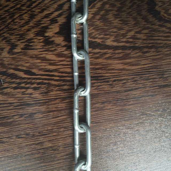 Zinc Plated Electro Galvanized DIN 5685 C Long Link Chain