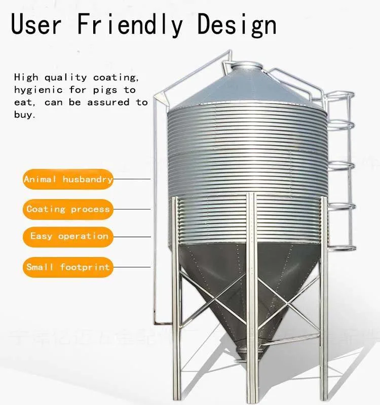 Silo for Corn Grain Poultry Feed Bins Small Silo Transport Wheat Silo