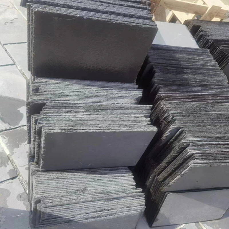 Cheap Chinese Natural Stone Black Roofing Slate Tiles