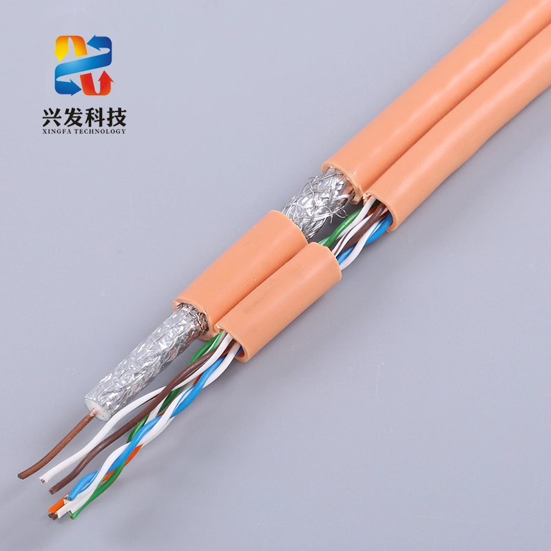 Coaxial Cable RG6 with UTP/FTP Cat5e for CATV and Computer Home