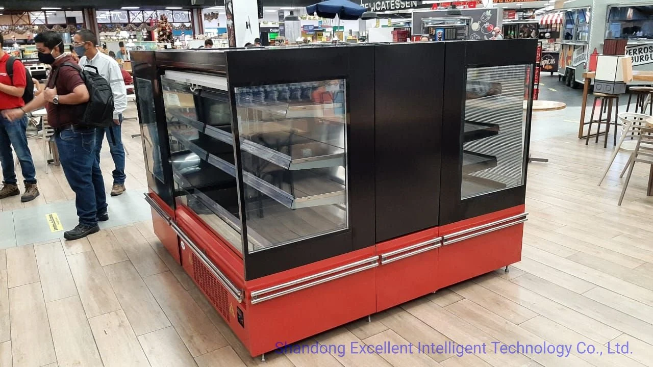 Supermarket Display Chiller Glass Door Beverage Storage Fridge