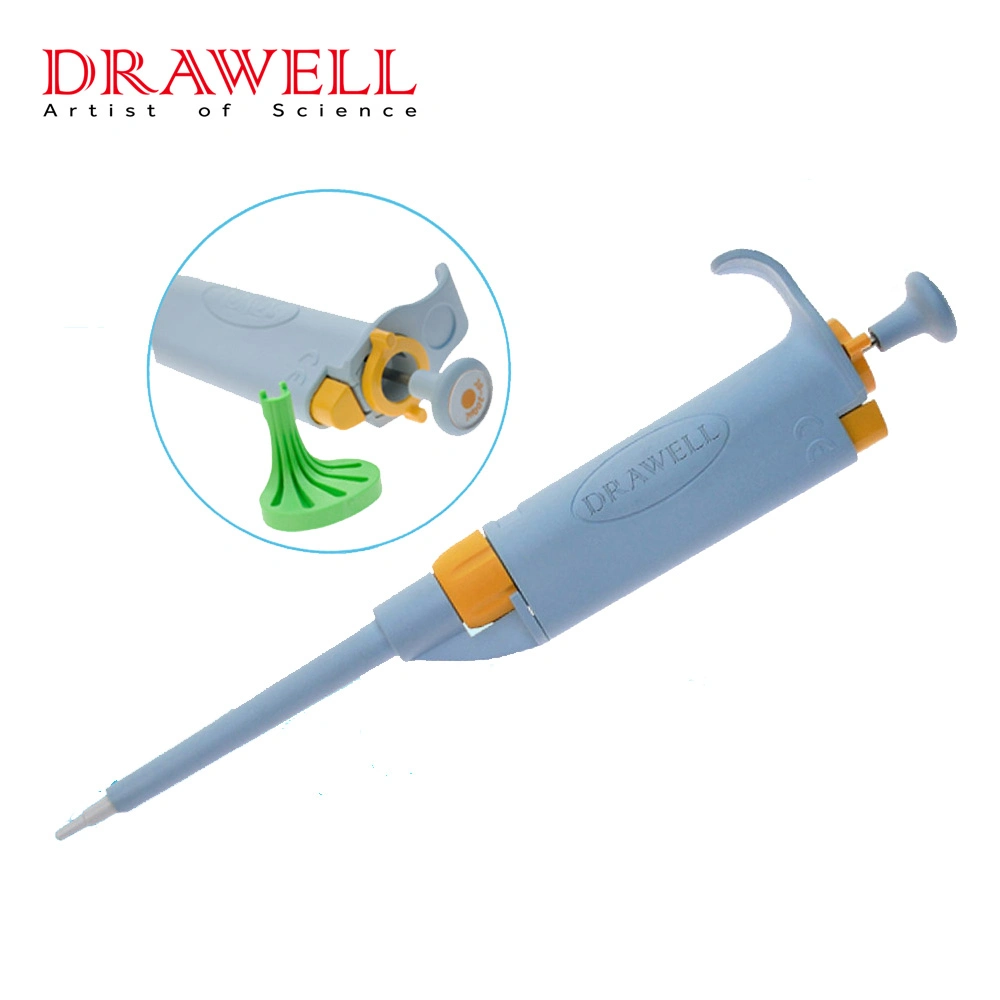 Single Channel Plastic Pipette Micro 20UL Pipette Autoclavable Automatic Pipette