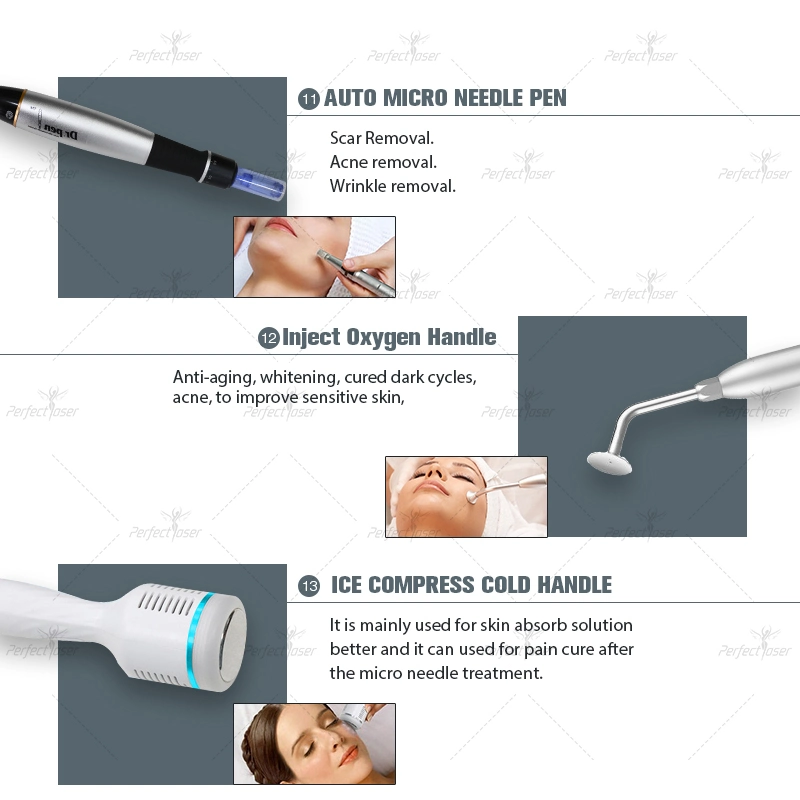 CE/FDA/RoHS Cuidado de oxígeno rodillo facial Terapia hidroterapia facial Belleza máquina facial Equipo