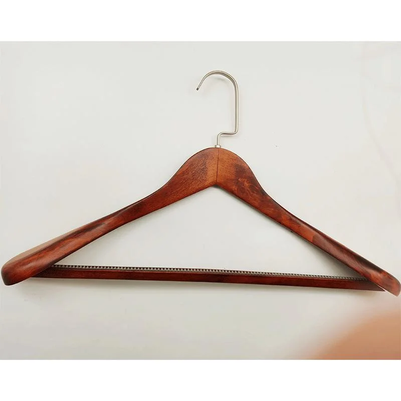 Extra-Wide Shoulder Antique Wooden Collection Wide Shoulder Cape Hanger Hotel Coat Rack