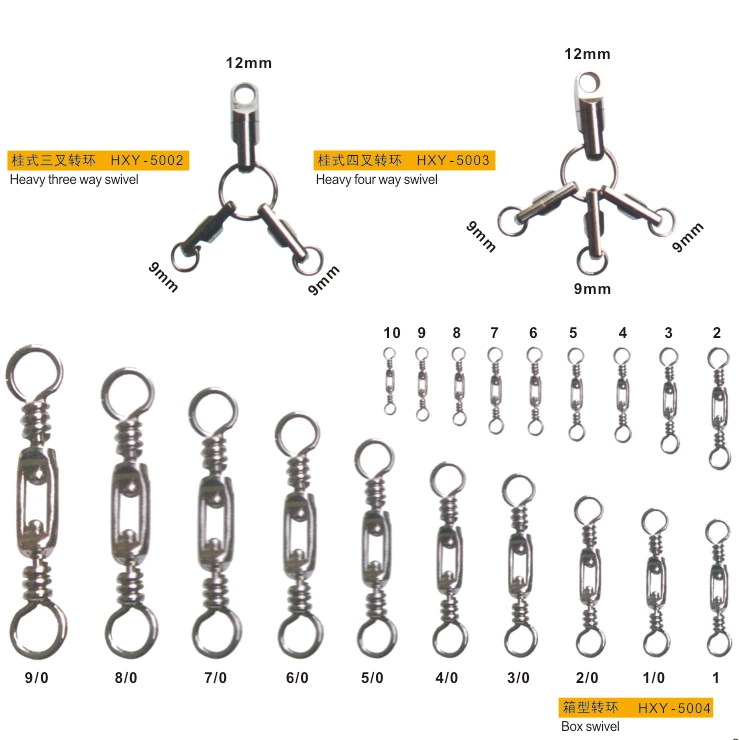 Cheap High quality/High cost performance  High Speed Treble Swivels with Safety Snap