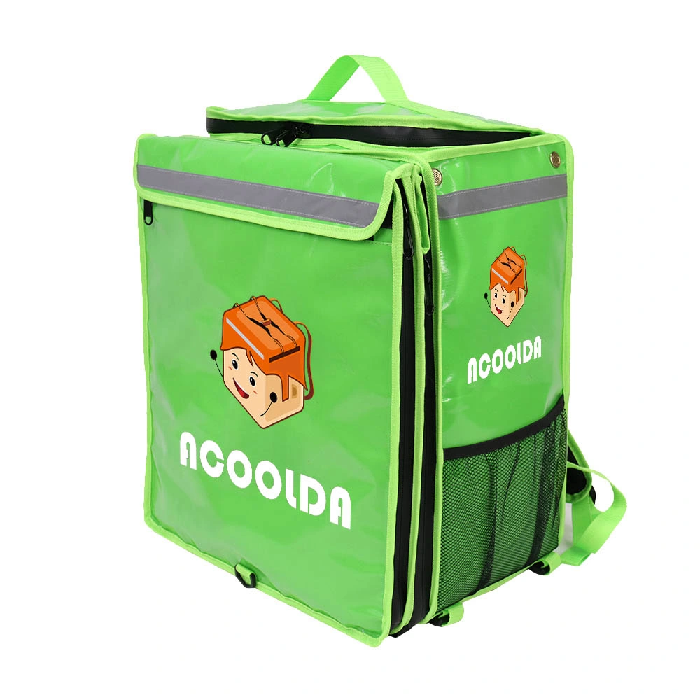 Bolsa de refrigeración de plástico de 840D PVC de gran capacidad con aislamiento de espesor Caja impermeable de aluminio Bolsa térmica de aluminio Bolsas de entrega de alimentos reutilizables Para mantener los alimentos calientes