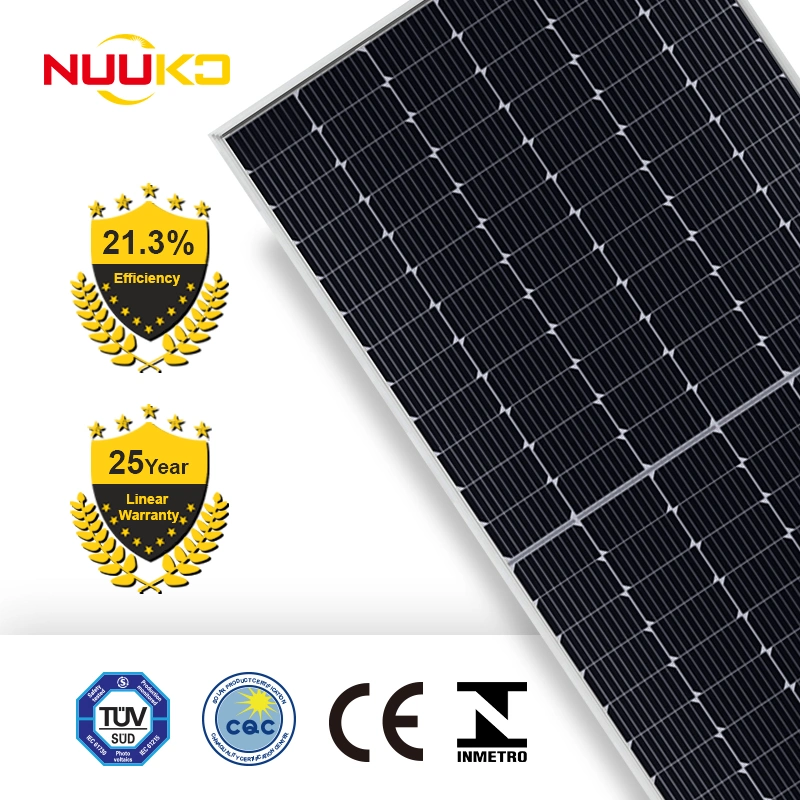 Nuuko N-Type Solar Panels 182mm 144 Half Cells Monofacial Module